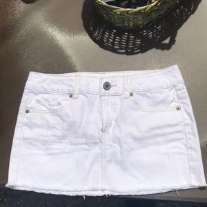 White Jean skirt